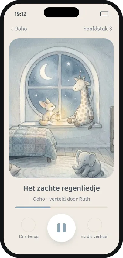 De speler tijdens een hoofdstuk